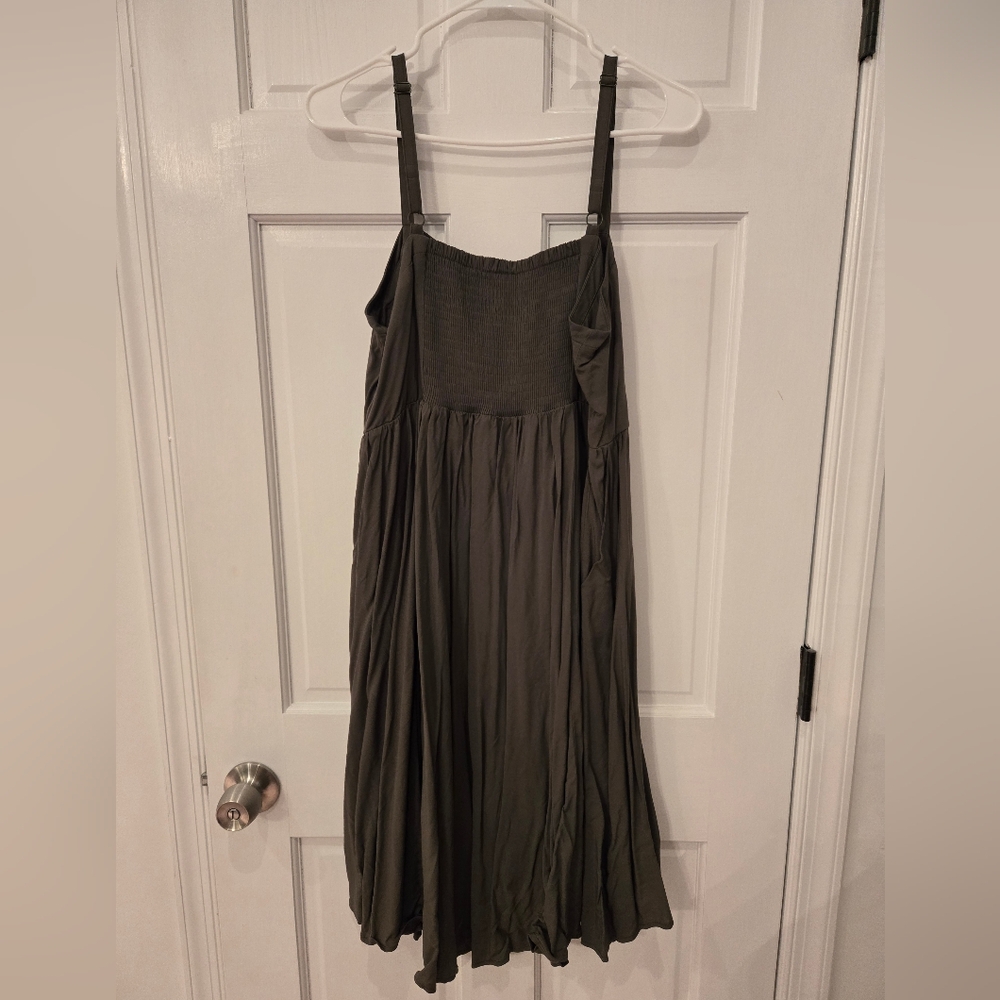 Torrid Olive Green Midi Dress - Picture 2 of 4